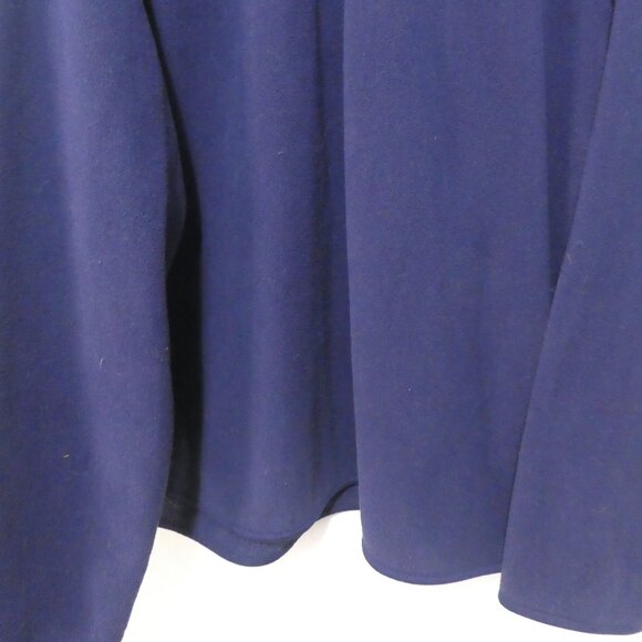 OLD NAVY | xxl | Partial Zip Soft Navy Blue Fleece Pullover Shirt - Picture 7 of 14